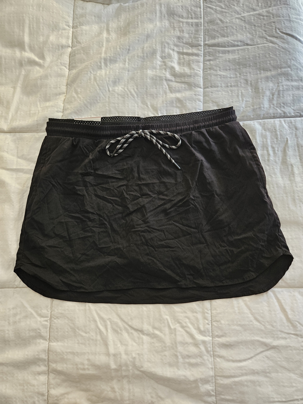 Women’s Black Maker's Mark Athletic Skort with Drawstring Size XL